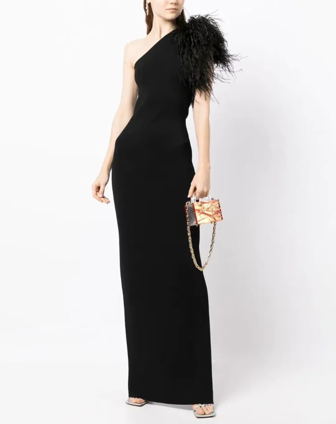Rachel Gilbert Elcie Gown Black Size 8 for rent on The Volte - main image
