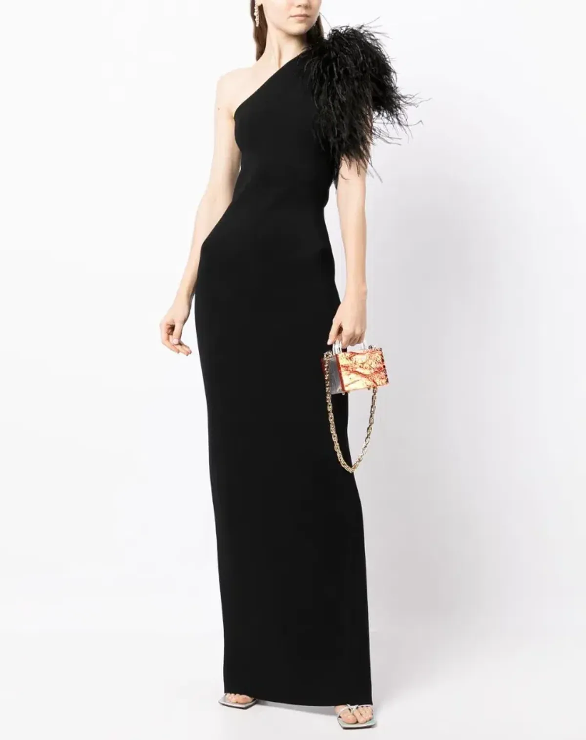 Rachel Gilbert Elcie Gown Black Size 8 for rent on The Volte - main image