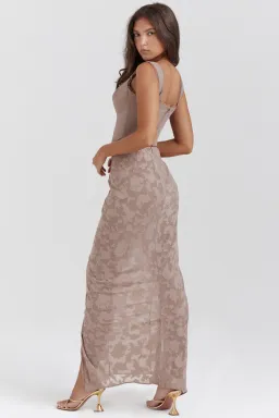House of CB Robyn Corset & Vesper Maxi Skirt Set Mushroom Size XS/S for rent on The Volte - image 3