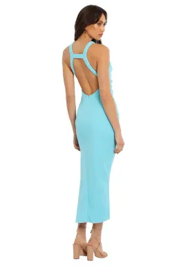 MISHA Marjorie Midi Dress Blue Size 16 for rent on The Volte - image 3