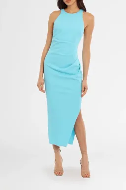 MISHA Marjorie Midi Dress Blue Size 16 for rent on The Volte - image 1