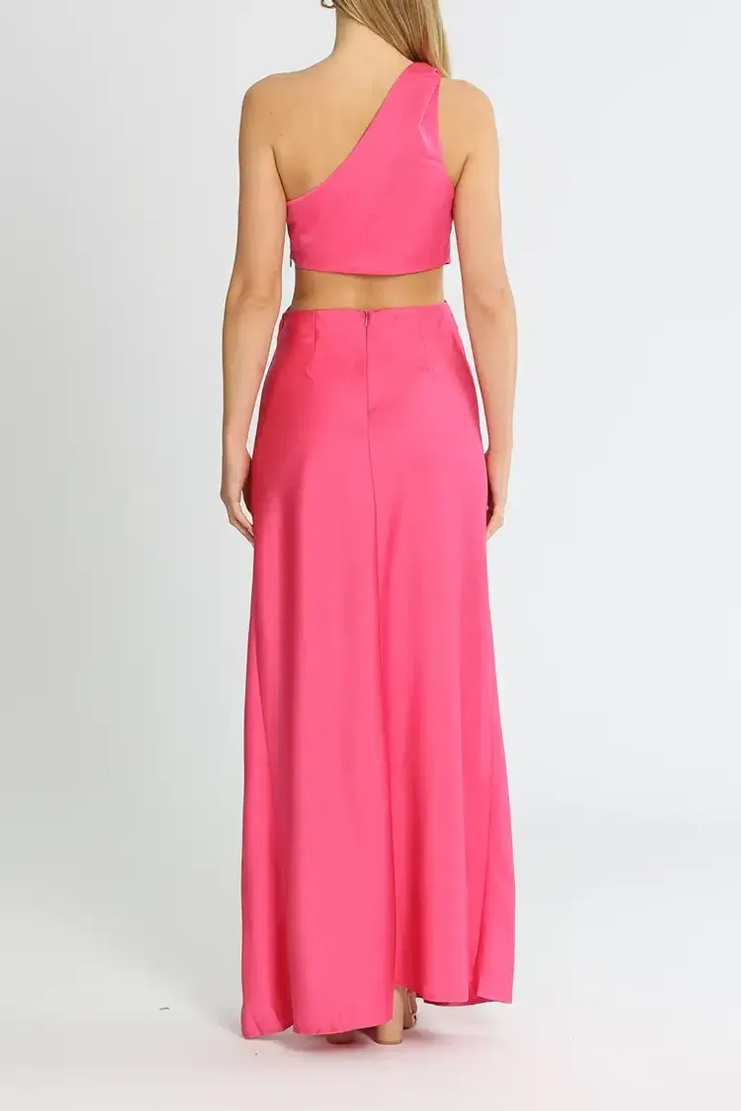 MISHA Kristin Gown Pink Size 8/S for rent on The Volte - main image