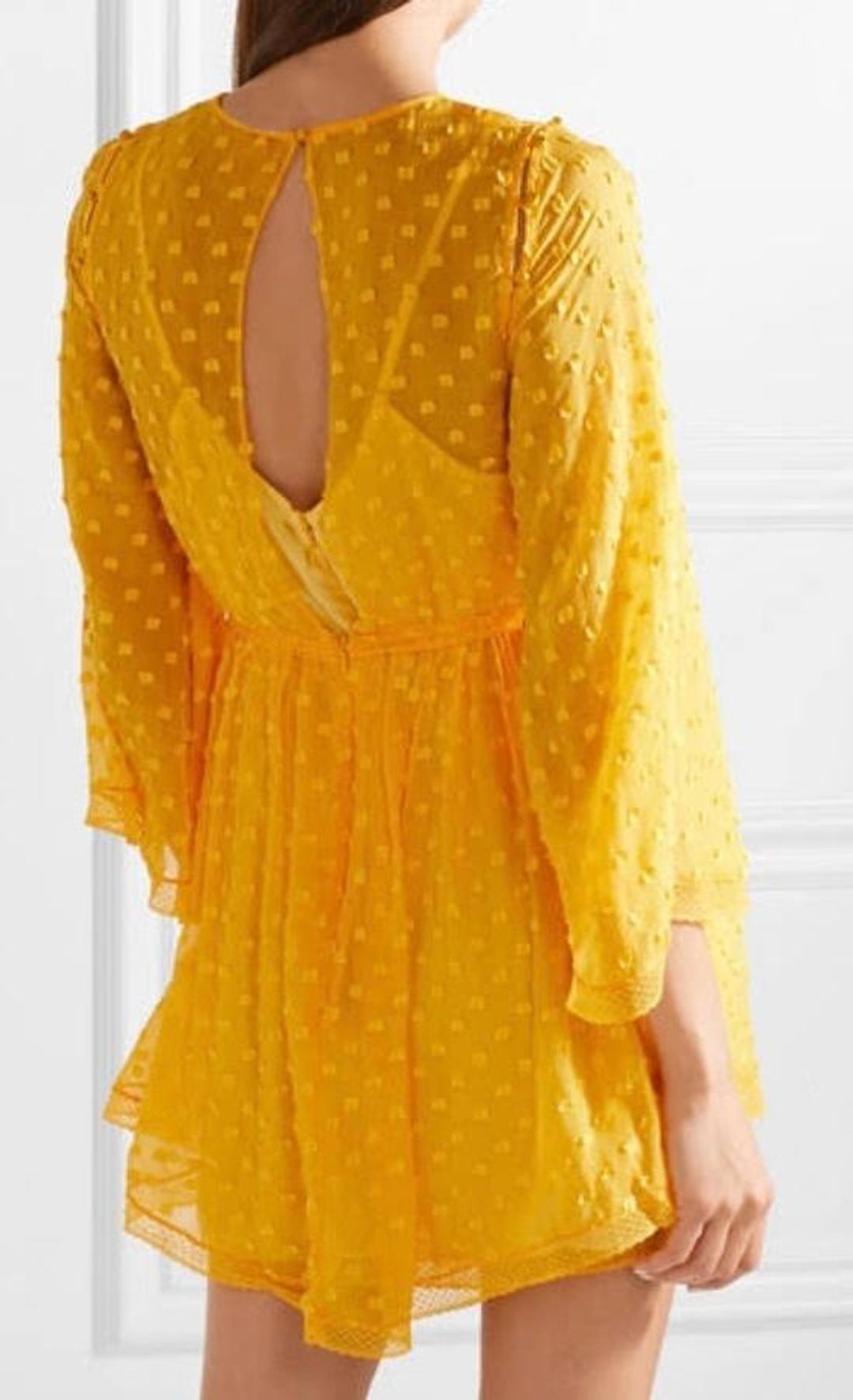 Alice McCall Gidget Mini Dress Yellow Size 12 for rent on The Volte - main image