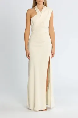 Misha Bella Gown in Ivory Size 8 for rent on The Volte - image 1