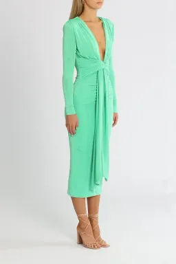 MISHA Francis Midi Dress Vivid Jade Size 6 for rent on The Volte - image 2
