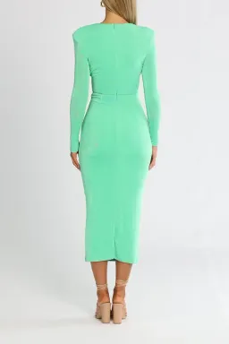 MISHA Francis Midi Dress Vivid Jade Size 6 for rent on The Volte - image 3