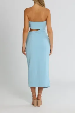 MISHA Medora Midi Dress Powder Blue Size 14 for rent on The Volte - image 3