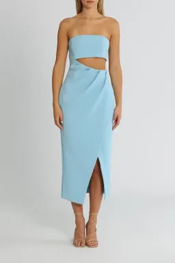 Misha Medora Midi Dress Powder Blue Size 6/XS for rent on The Volte - image 1