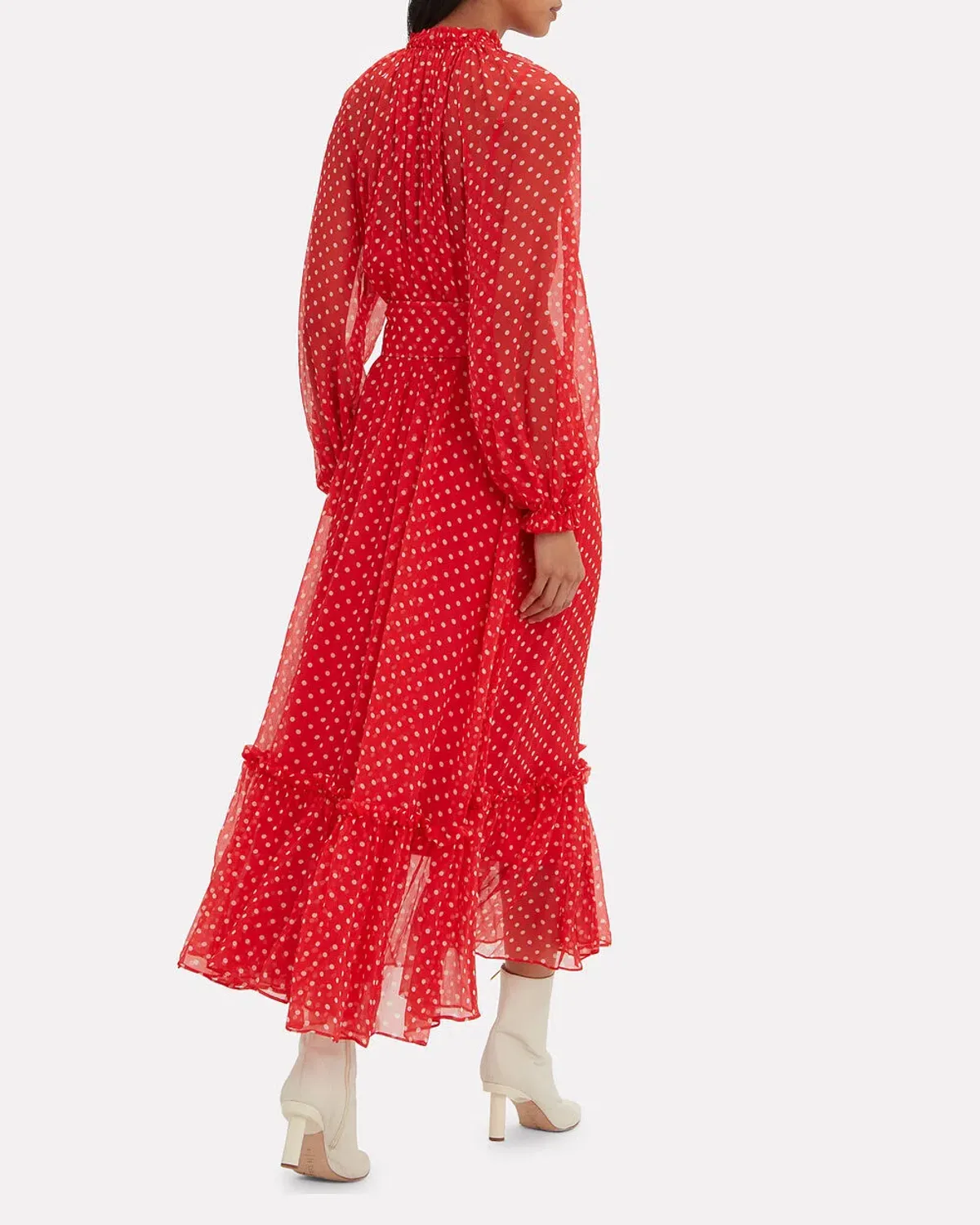Zimmermann Ninety-Six Swing Red Polka Dot Dress Size 0 / AU 8 - Image 2
