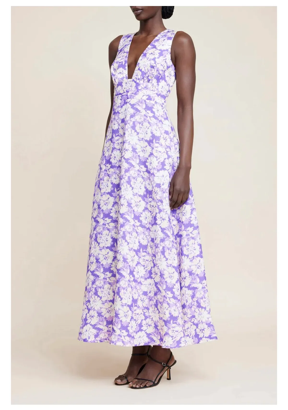 Acler Ardanary Maxi Dress Violet Imprint Size AU 12 - Image 2