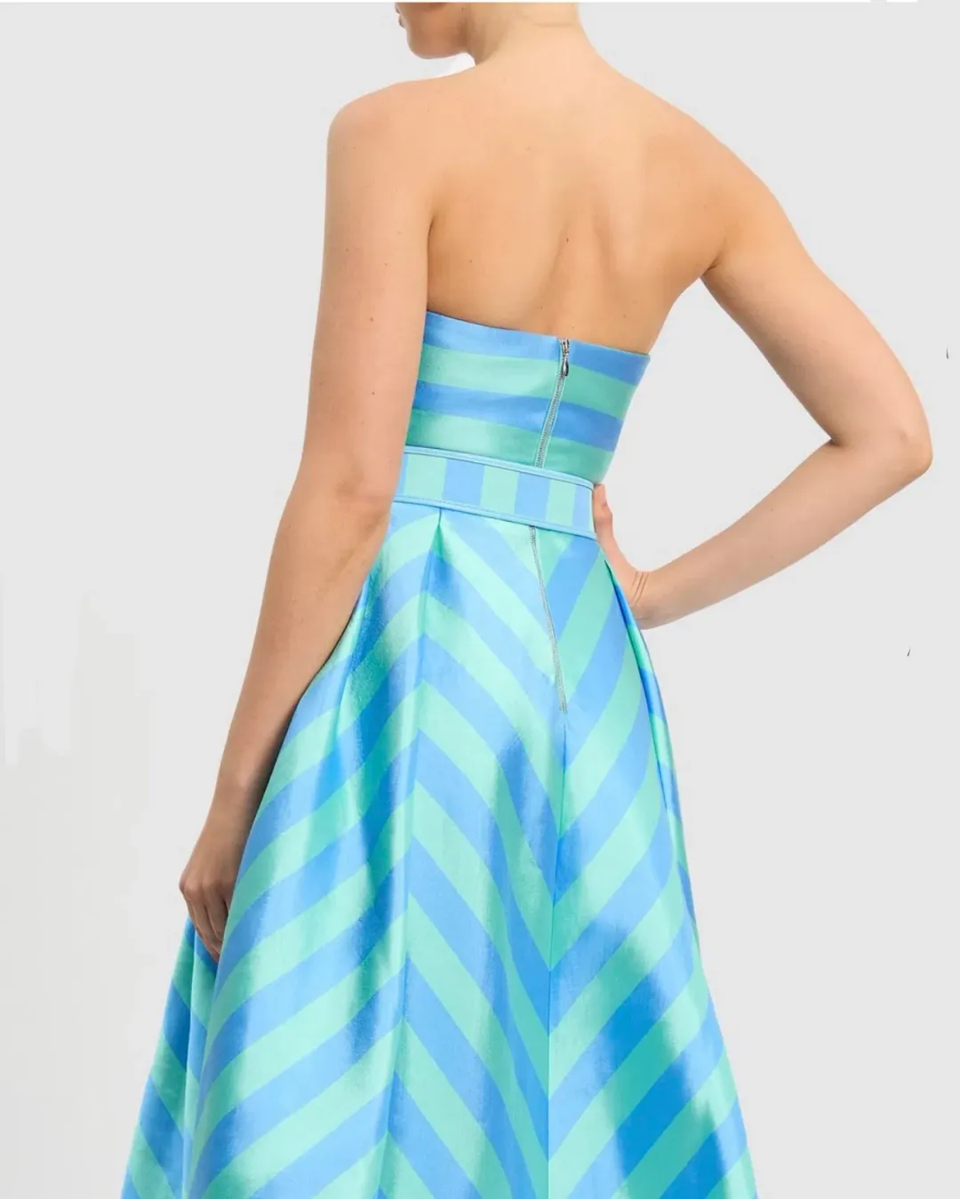 Rebecca Vallance Seychelles Midi Dress Blue Size AU 10 for rent on The Volte - main image