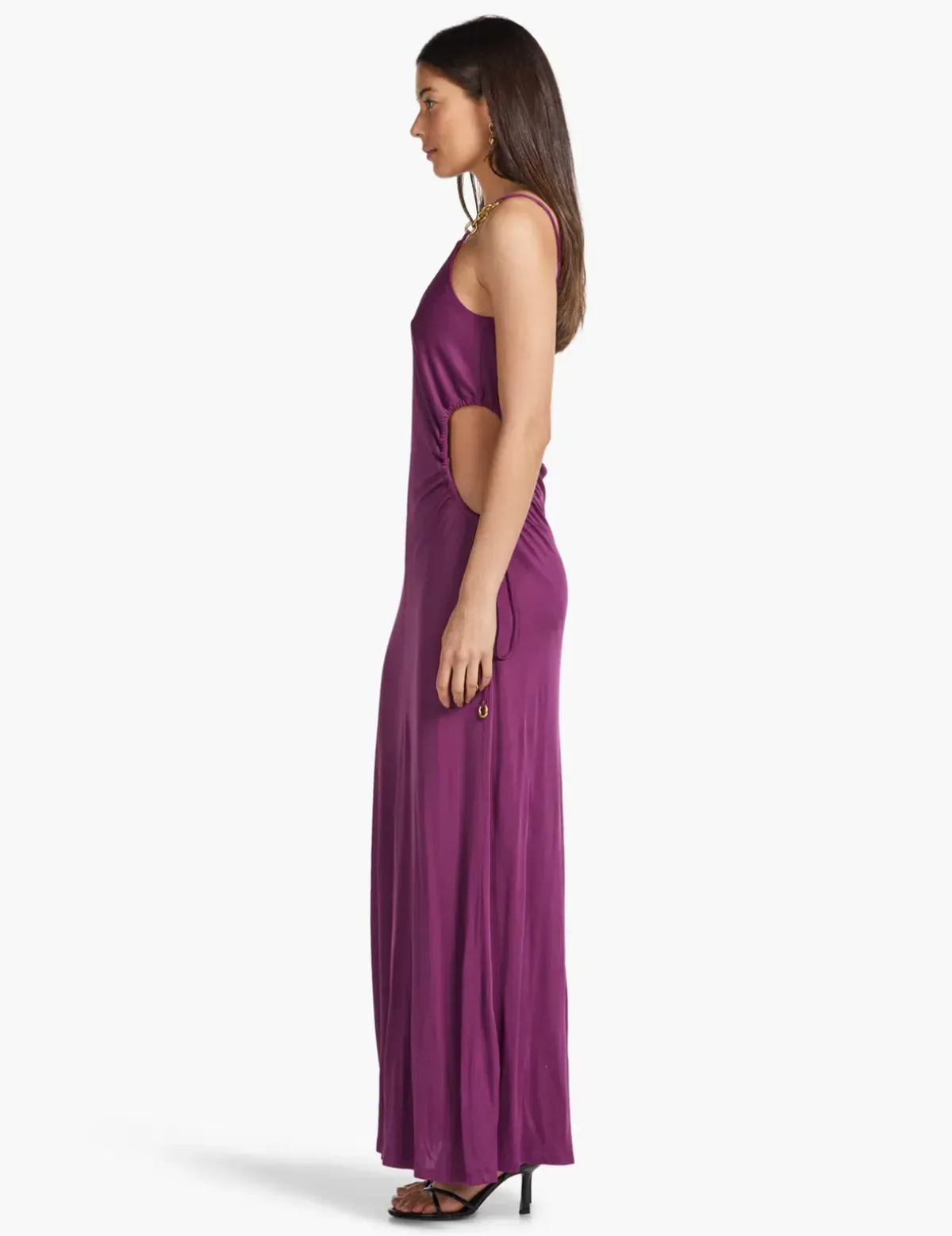 Manning Cartell Digital Love Chain Slip Maxi Dress in Orchid Purple Size AU 12 - Image 4