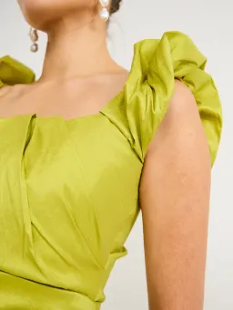 Rachel Gilbert Kalina Gown In Green Size AU 6 for rent on The Volte - image 5