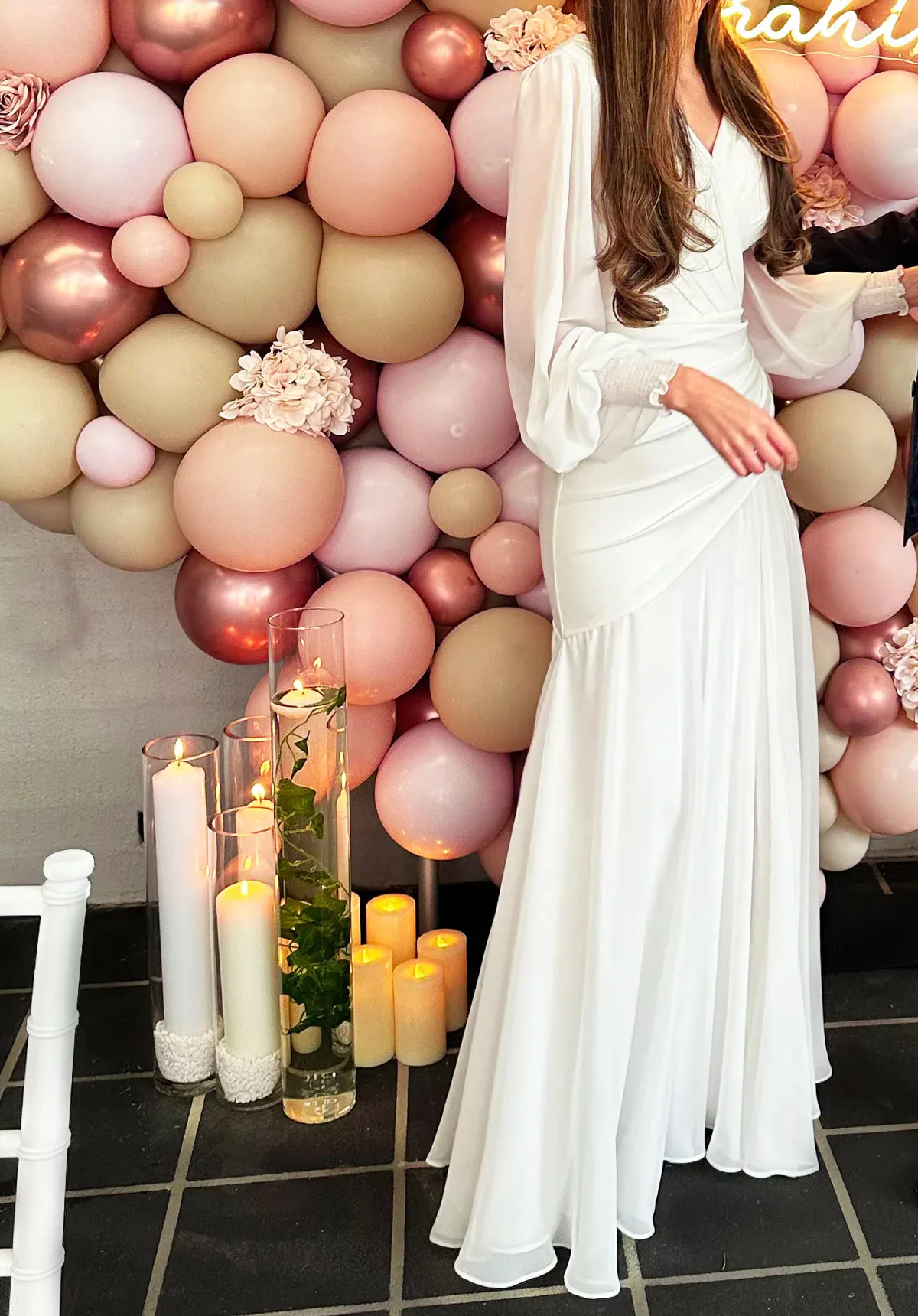 Zeena Zaki SS21-05-WHT Gown White Size S /Au 6 - Image 4