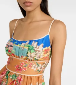 Zimmermann Alight Picnic Midi Dress Nautical Map Print Size 0 / AU 8 for rent on The Volte - image 2