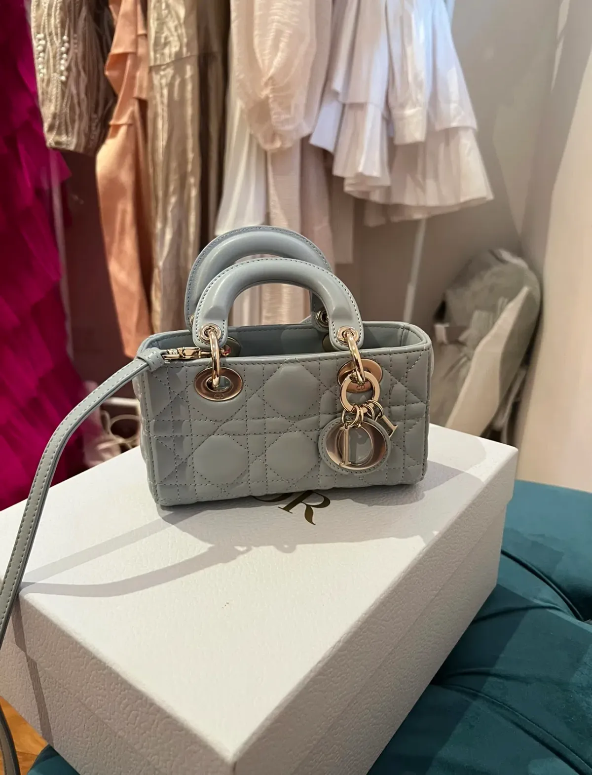 Dior Lady D-joy Micro Bag blue - Image 3