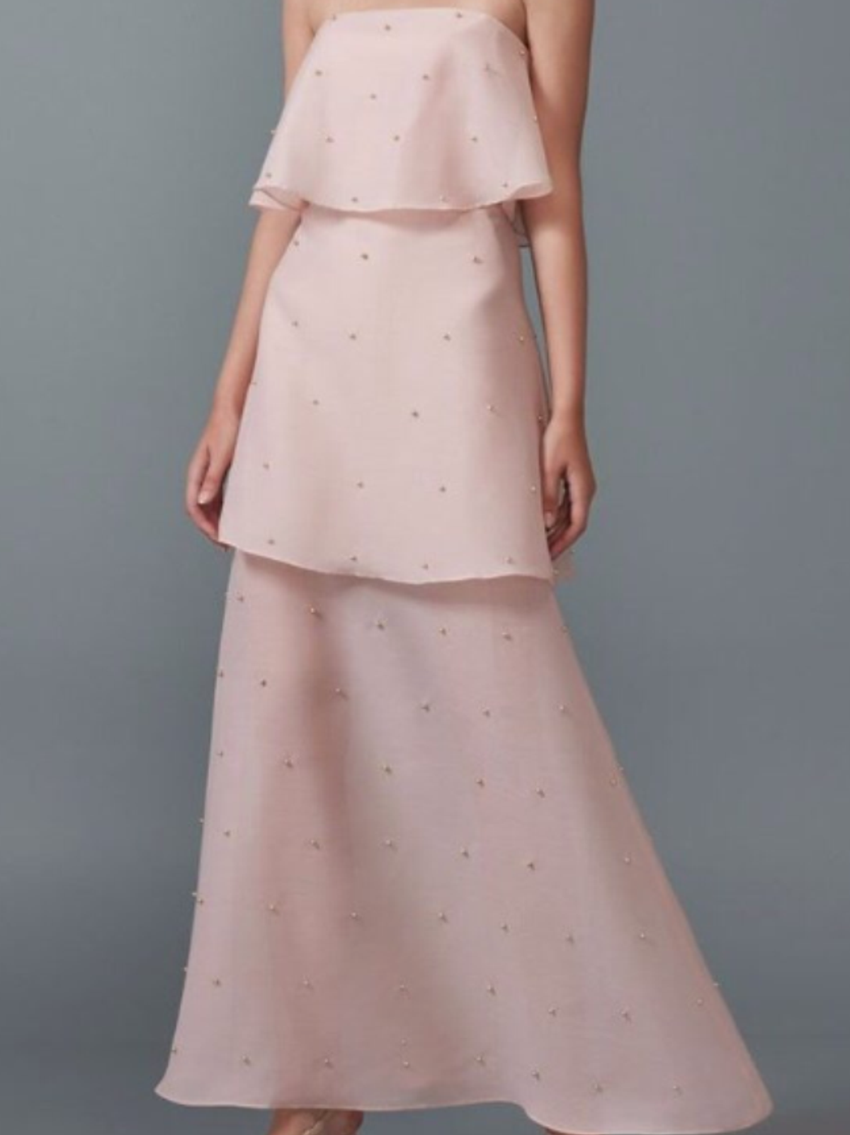 Keepsake call me gown - blush for rent on The Volte - main image