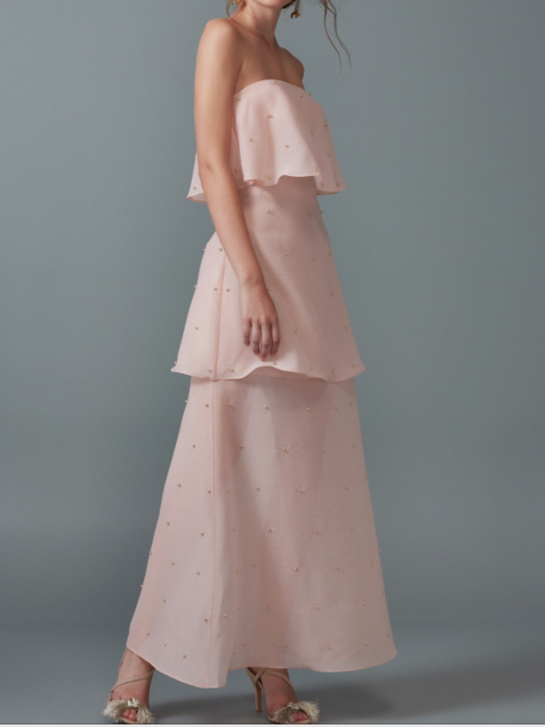 Keepsake call me gown - blush for rent on The Volte - main image