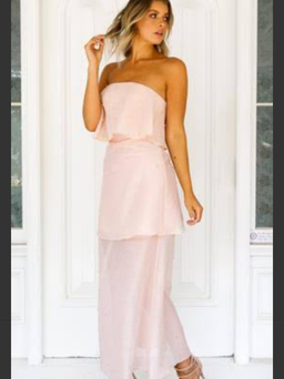 Keepsake call me gown - blush for rent on The Volte - image 2