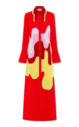 Alemais The Five Shirtdress Red Multi Size 14 for rent on The Volte - image 3