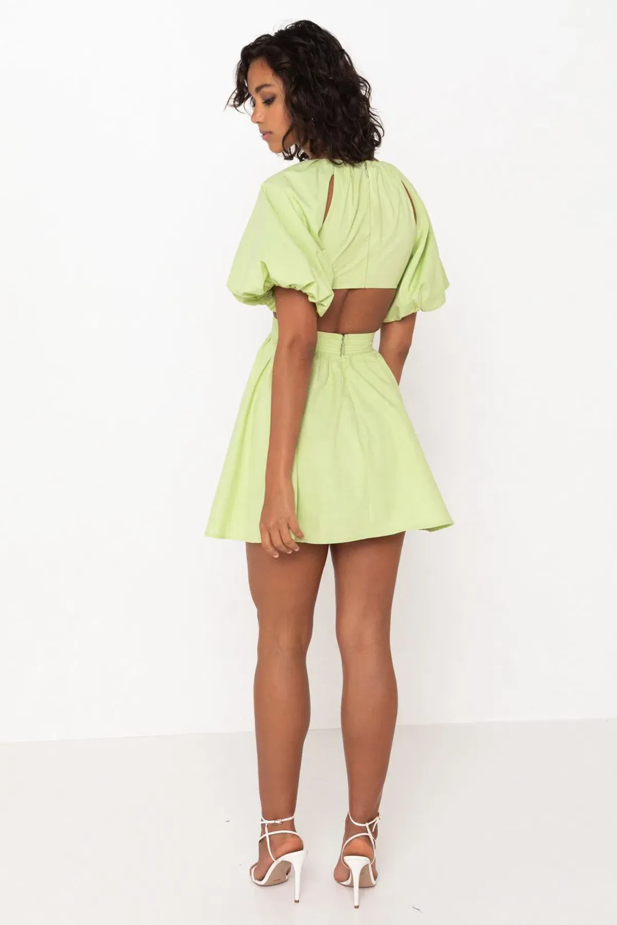 Mossman The Seahaze Mini Dress Green Size 6 - Image 3