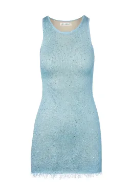 Asta Resort Natalia Mini Dress Baia Blue Sequin Size S / AU 8 for rent on The Volte - image 3