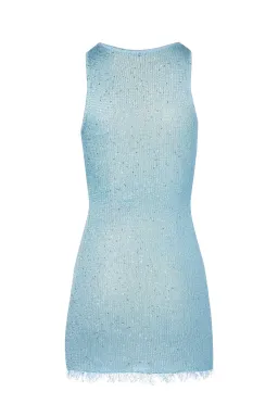 Asta Resort Natalia Mini Dress Baia Blue Sequin Size S / AU 8 for rent on The Volte - image 4