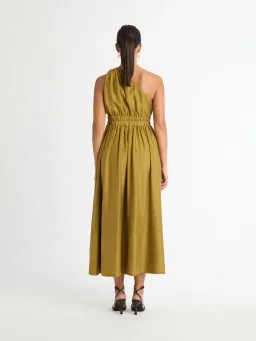 Sheike Gemma Maxi Dress Olive Green Size AU 8 for rent on The Volte - image 4