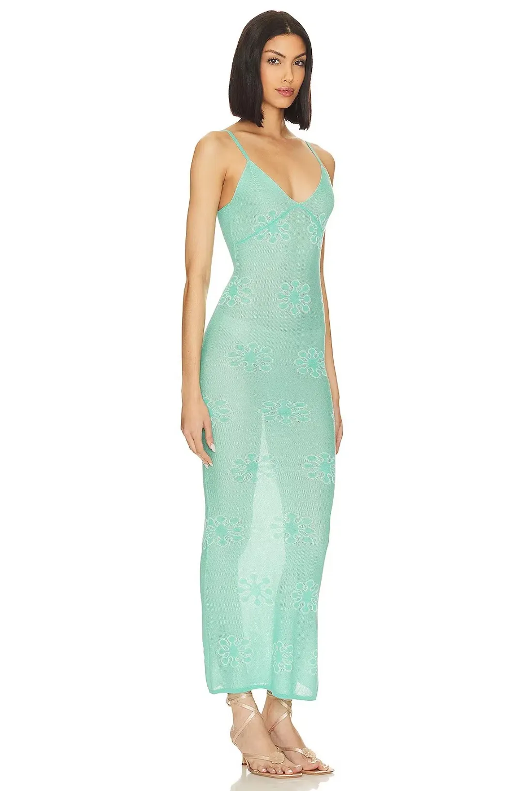 Asta Resort Delilah Dress in Aquamarine Size S/Au 8 for rent on The Volte - main image