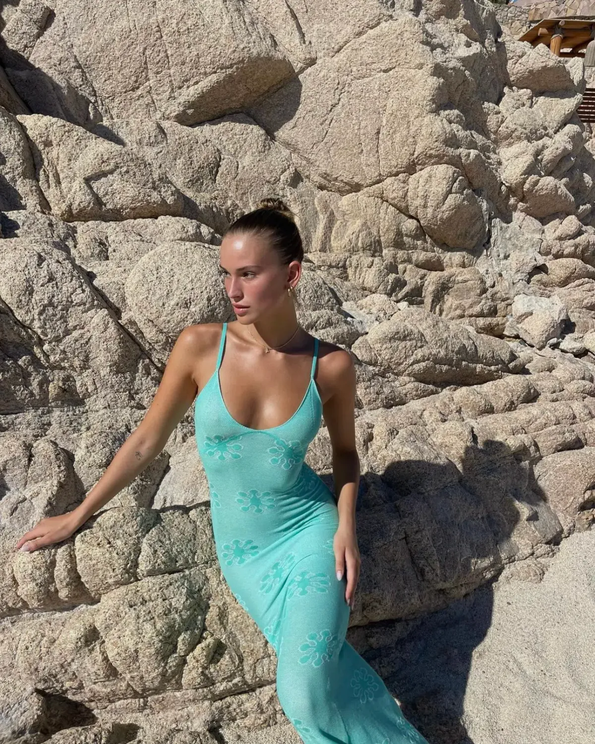 Asta Resort Delilah Dress in Aquamarine Size S/Au 8 - Image 1
