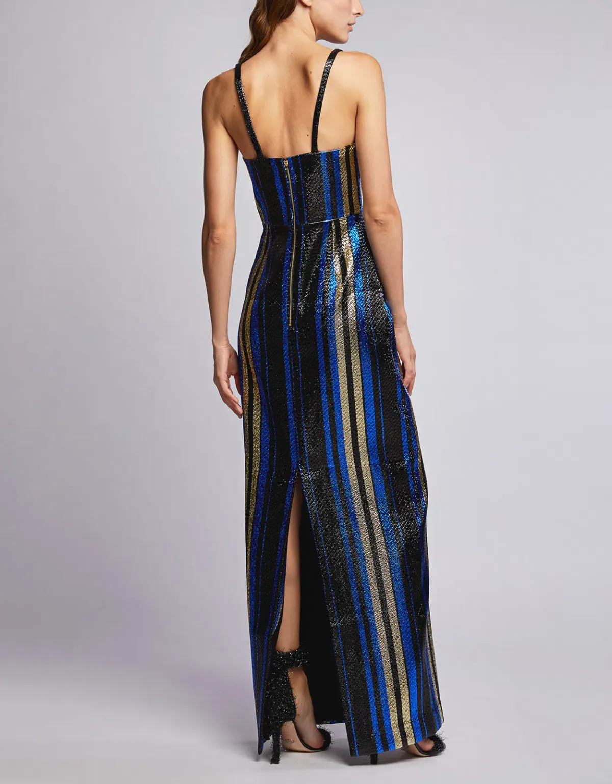 Alice McCall One World Striped Maxi Dress Multi Size 8 - Image 3