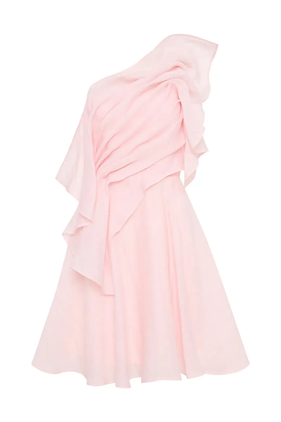 Aje Genesis Mini Dress in Soft Pink Size 6 for rent on The Volte - main image