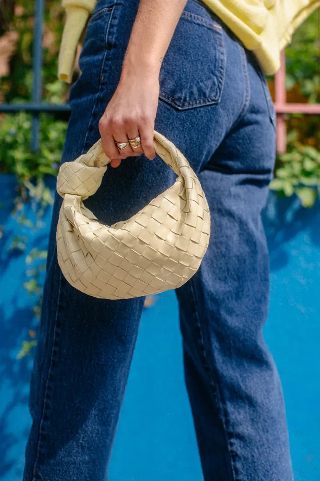 Bottega Veneta Mini Jodie Bag Porridge for rent on The Volte - main image