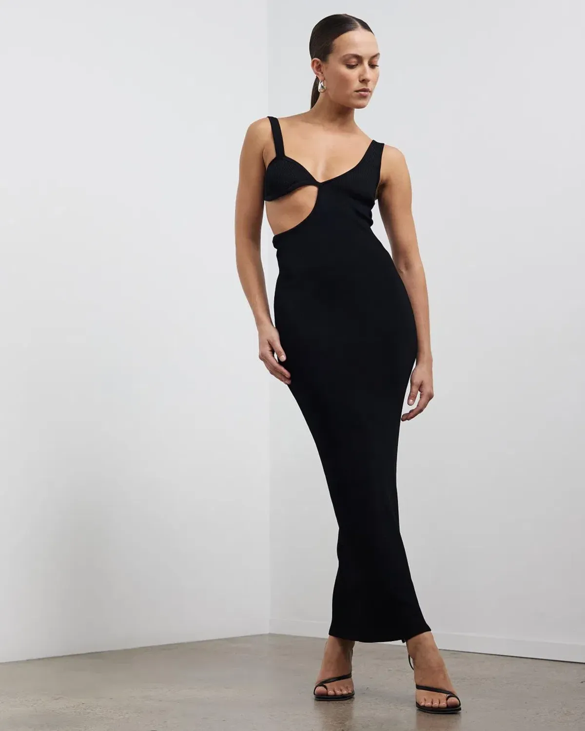 Auteur Studio Paris Midi Dress Black Size S / AU 8 - Image 2