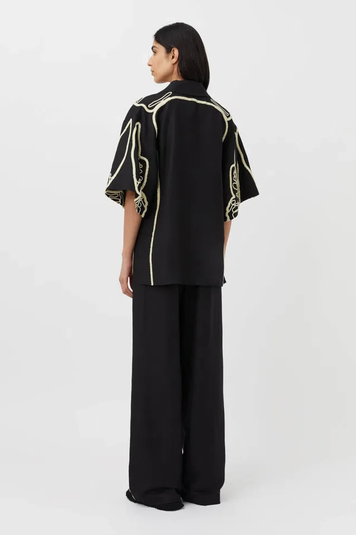 Camilla & Marc Lanza Shirt and Lanza Pants Black Size 8 - Image 2
