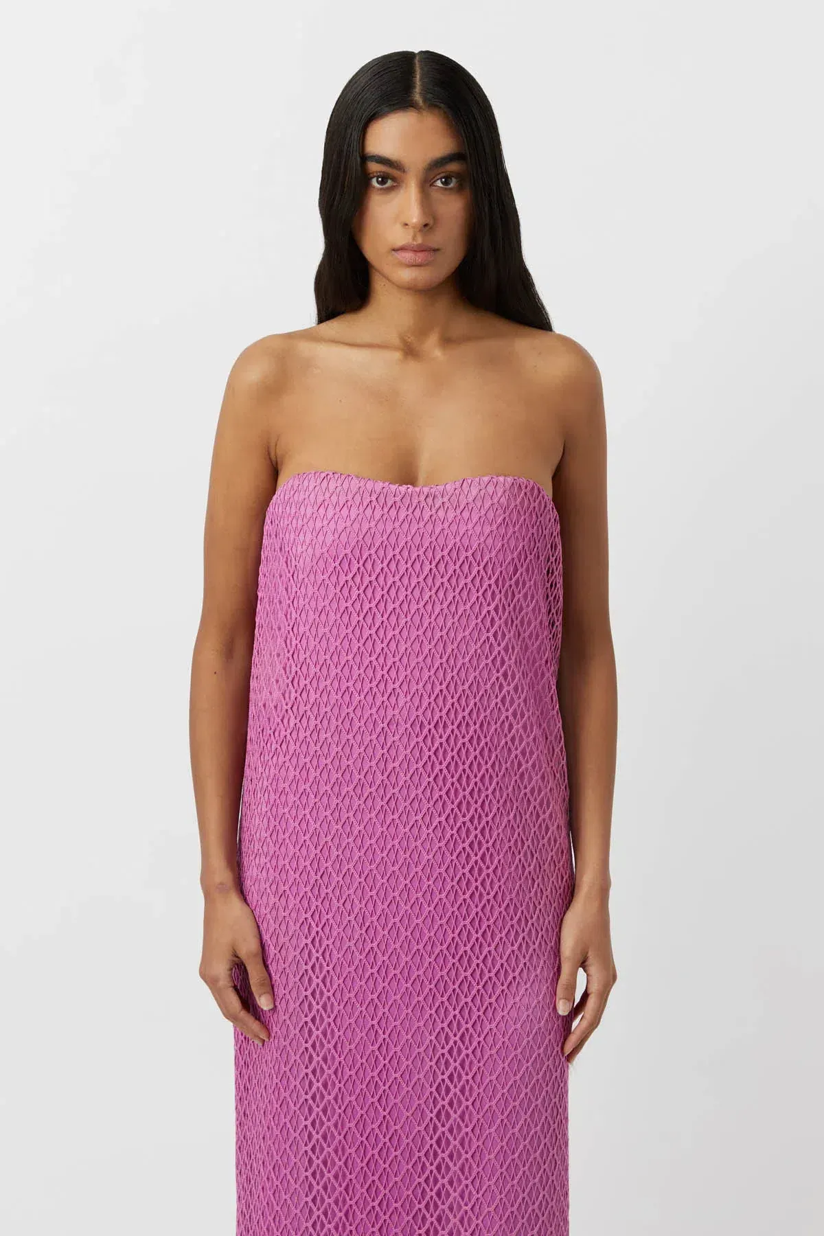 Camilla & Marc Sinclar Lace Maxi Dress Magenta Pink Size 8 - Image 2