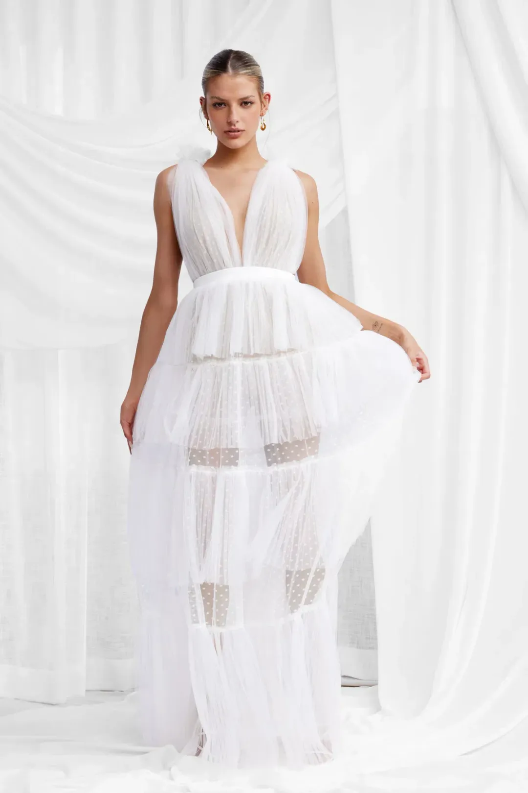 Lexi Zendaya Dress White Size 14 for rent on The Volte - main image