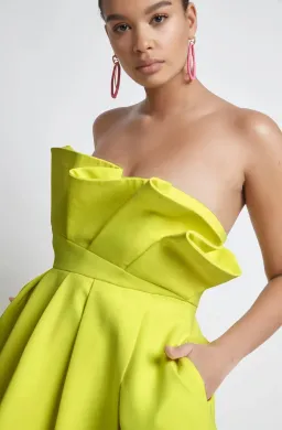Sheike Florence Midi Dress Yellow Size 12 for rent on The Volte - image 3