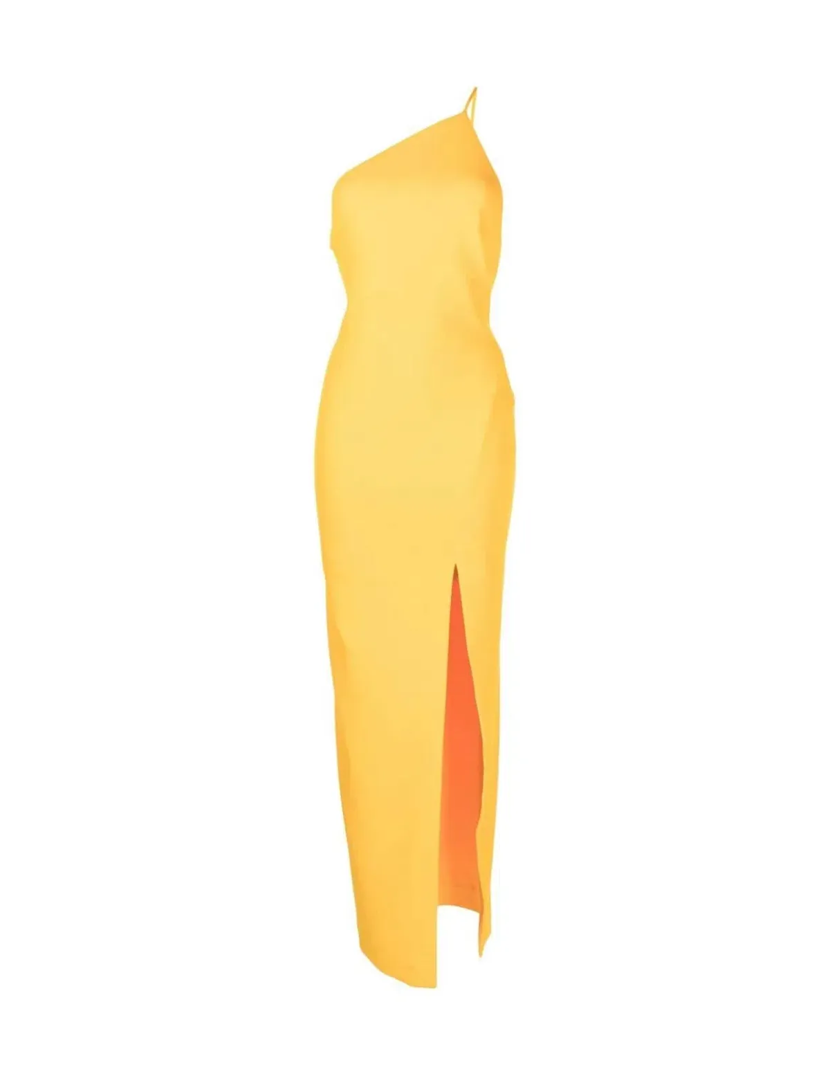 Solace London Asymmetric Sleeveless Dress Yellow Size 6 - Image 5