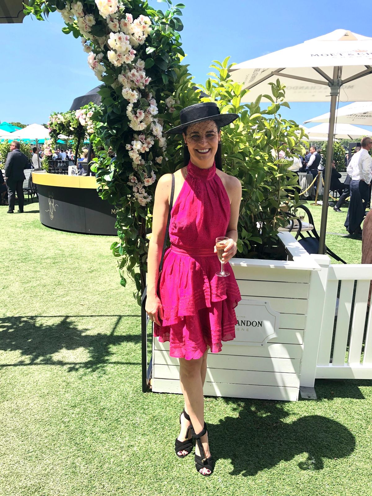 Aje Florentine Dress Pink Size 8 for rent on The Volte - main image