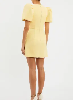 Rebecca Vallance Chloe Bow Mini Dress Yellow Size 6 for rent on The Volte - image 5
