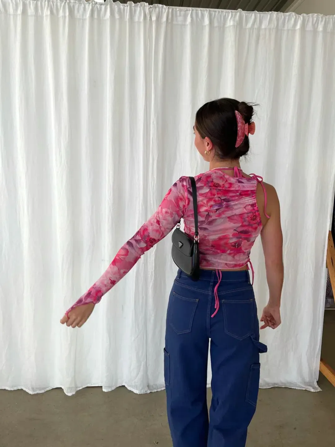 I.AM.GIA Jamari Top Pink Floral Size XXS / AU 6 for rent on The Volte - main image