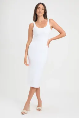 Kookai Larissa Midi Dress White Size 0 / AU 6 for rent on The Volte - image 1