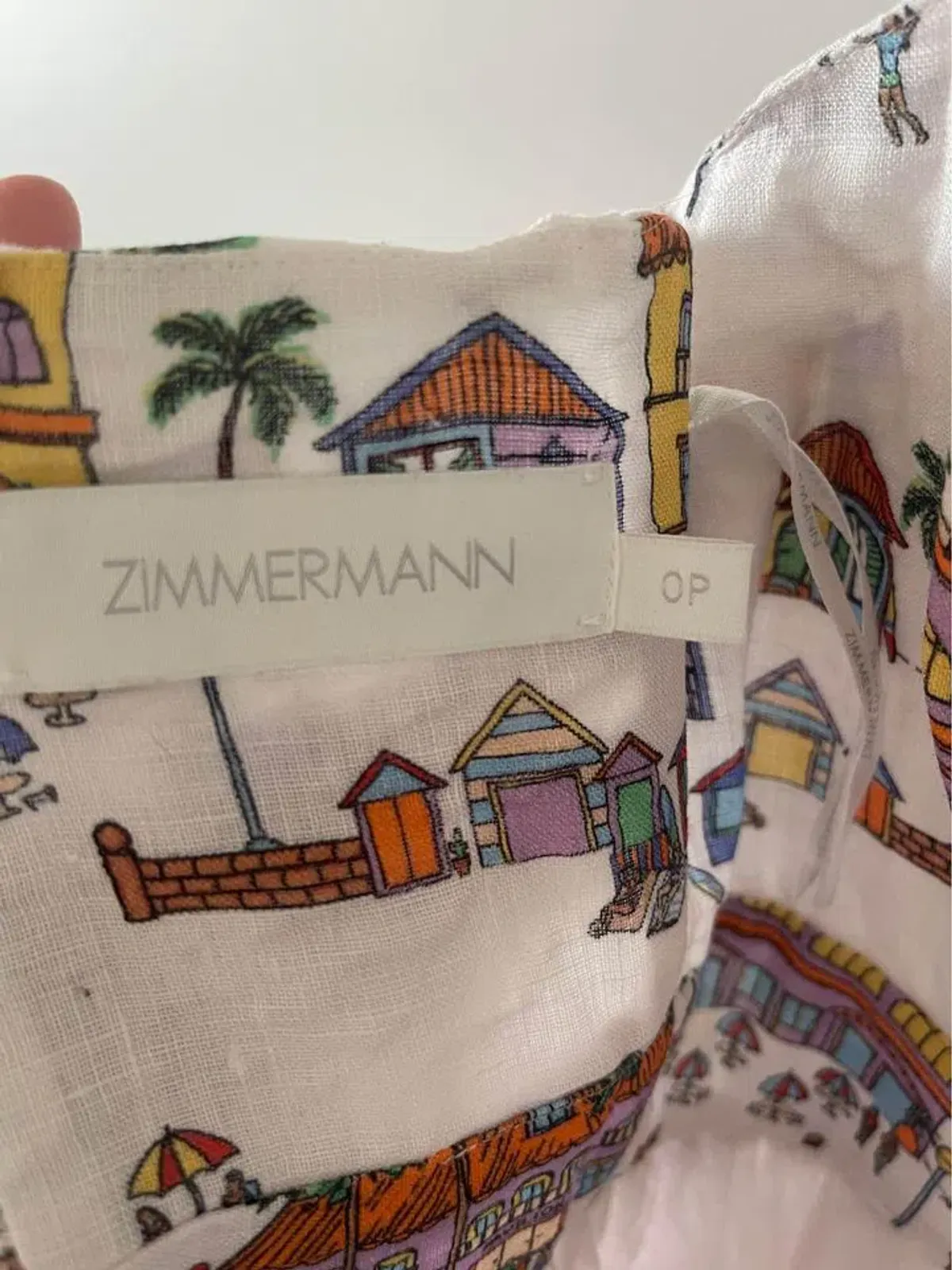 Zimmermann Mae Strapless Maxi Dress Print Size 0P/ AU 6 - Image 4