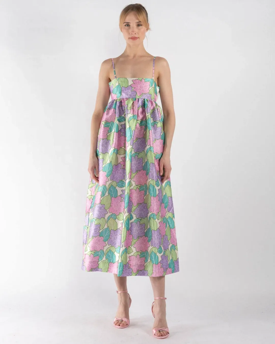 Alemais Luella Midi Dress Floral Size 4 for rent on The Volte - main image