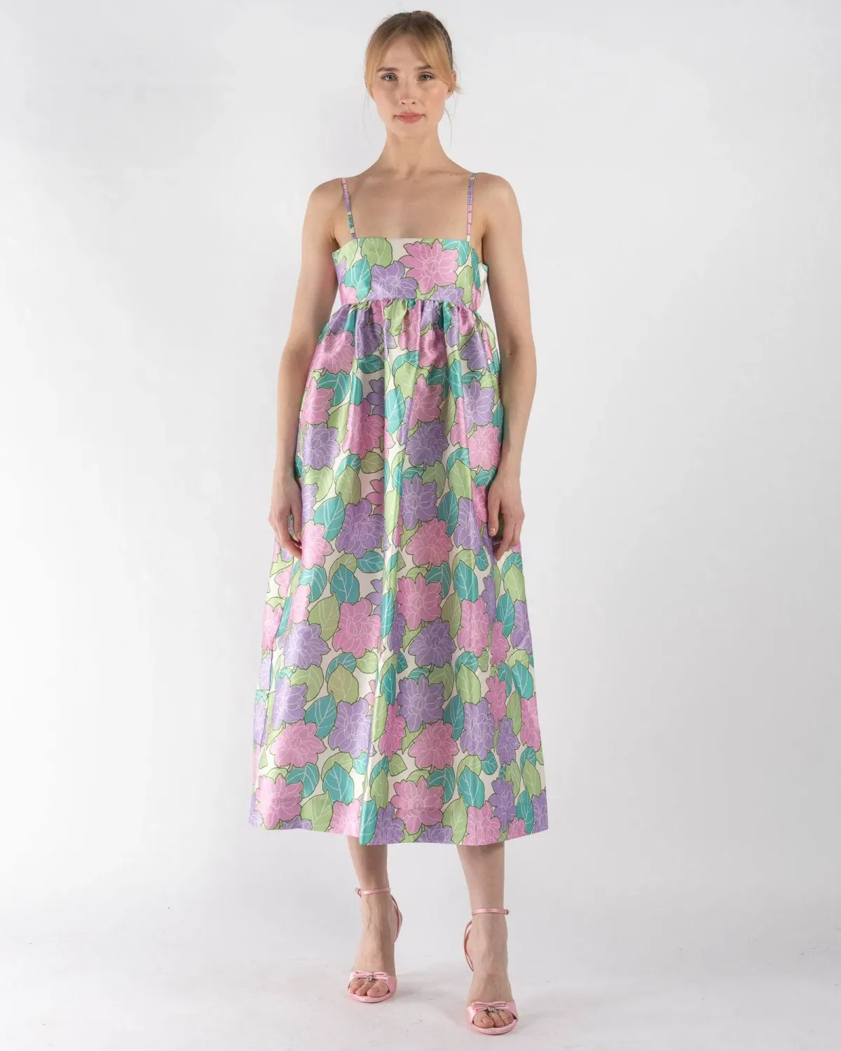 Alemais Luella Midi Dress Floral Size 4 for rent on The Volte - main image
