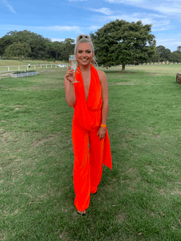 Area NYC Draped Cowl Neck Jumpsuit for rent on The Volte - image 5