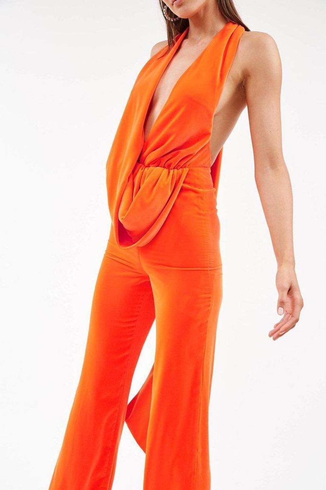 Area NYC Draped Cowl Neck Jumpsuit for rent on The Volte - main image