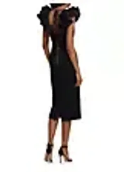 Rebecca Vallance Chloe Midi Dress Black Size 14 for rent on The Volte - image 3
