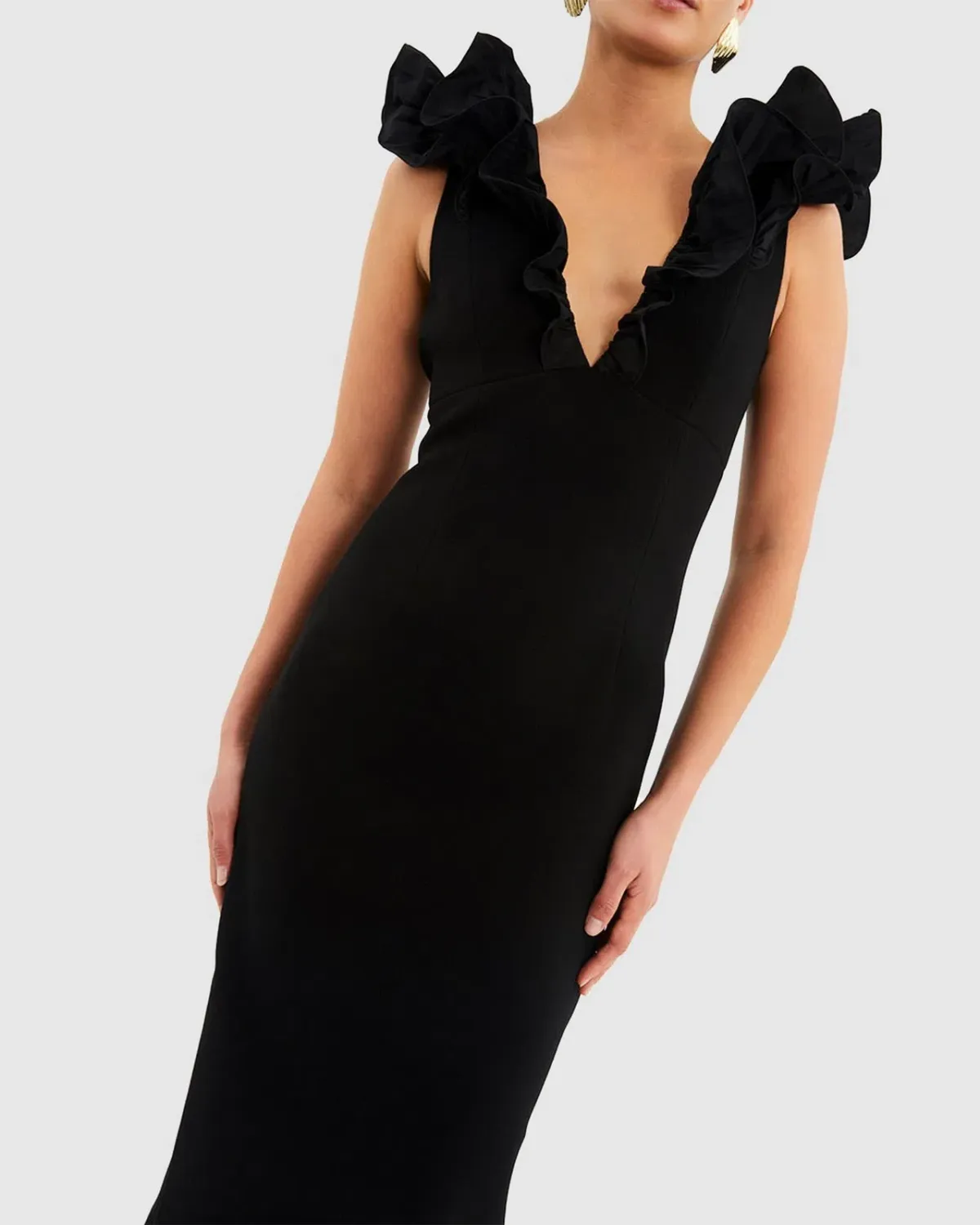 Rebecca Vallance Chloe Midi Dress Black Size 14 - Image 2